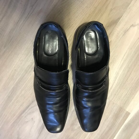Calvin Klein Men's Black Dress Shoes Size 7.5 - Picture 1 of 6